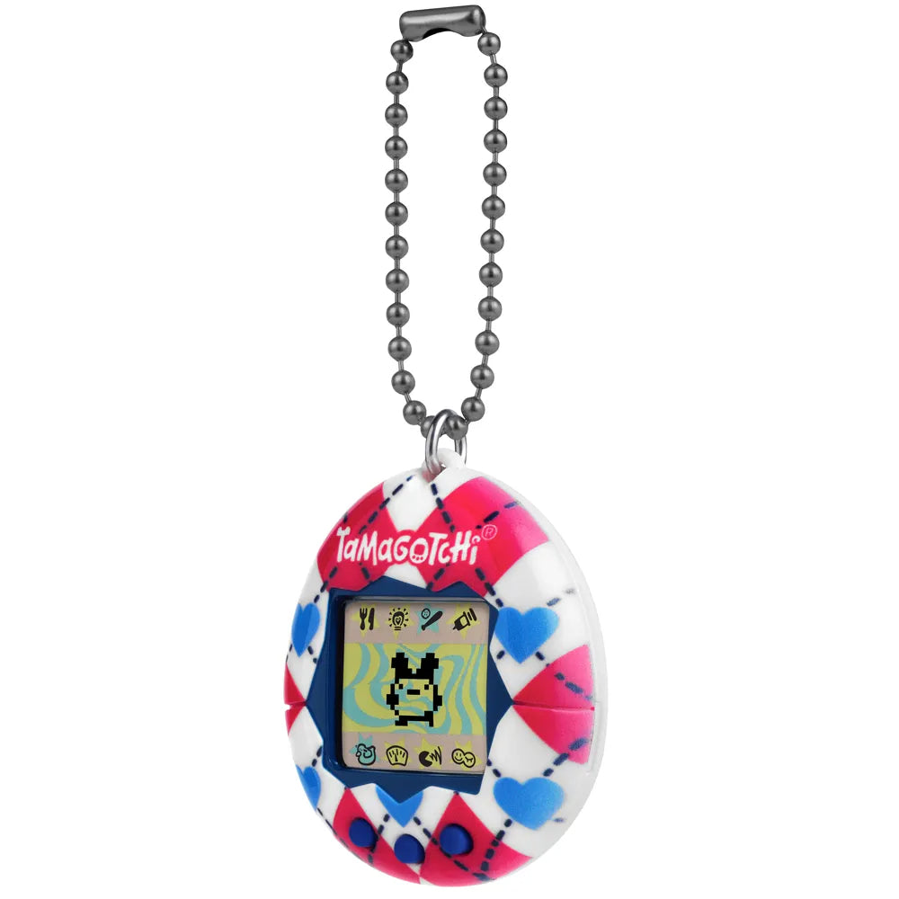 Tamagotchi Original Argyle Heart Digital Toy Classic Gen 2 Game Battery-Operated