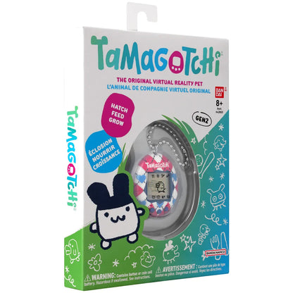 Tamagotchi Original Argyle Heart Digital Toy Classic Gen 2 Game Battery-Operated