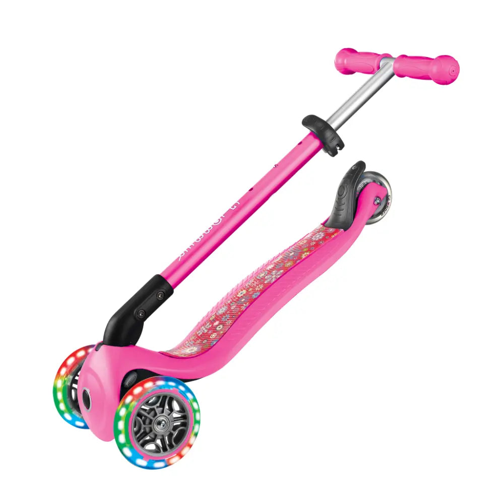 Globber Primo Foldable Lights Fantasy Pink