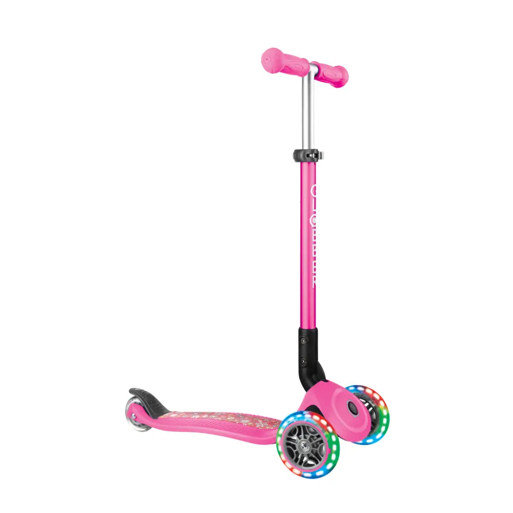 Globber Primo Foldable Lights Fantasy Pink