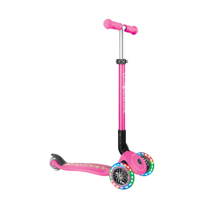 Globber Primo Foldable Lights Fantasy Pink