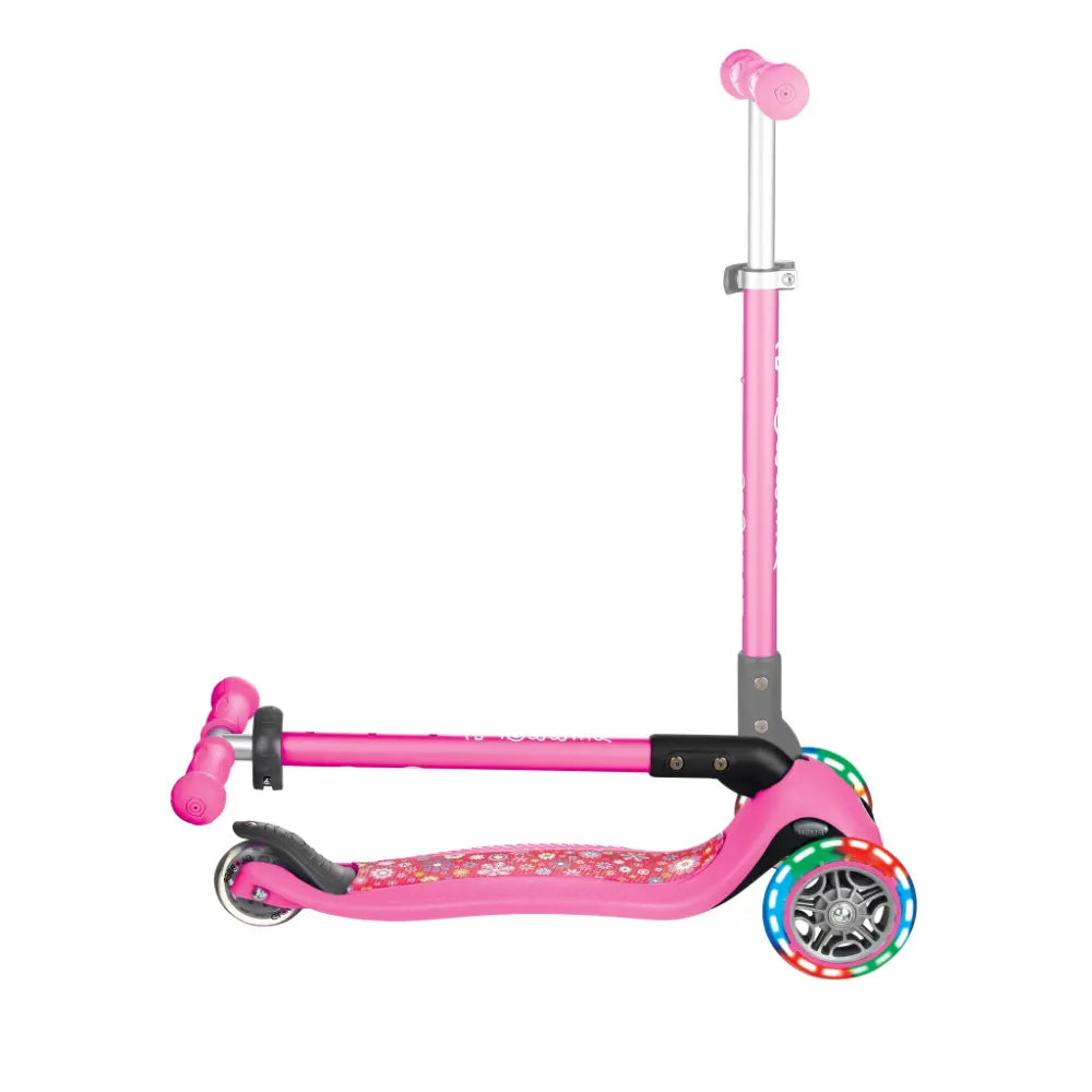 Globber Primo Foldable Lights Fantasy Pink