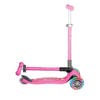 Globber Primo Foldable Lights Fantasy Pink