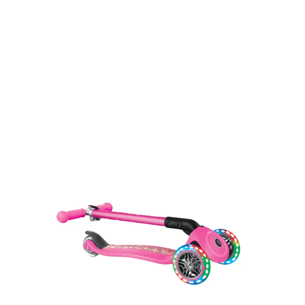 Globber Primo Foldable Lights Fantasy Pink