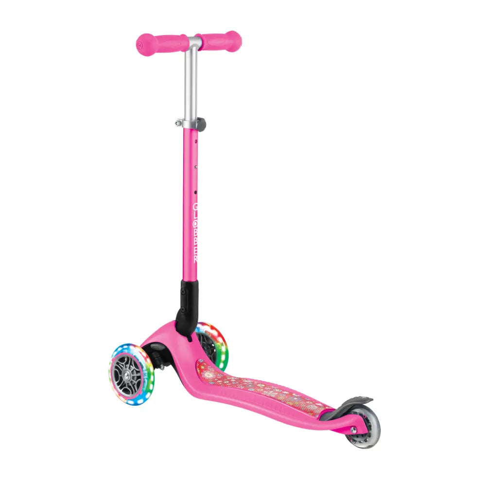 Globber Primo Foldable Lights Fantasy Pink
