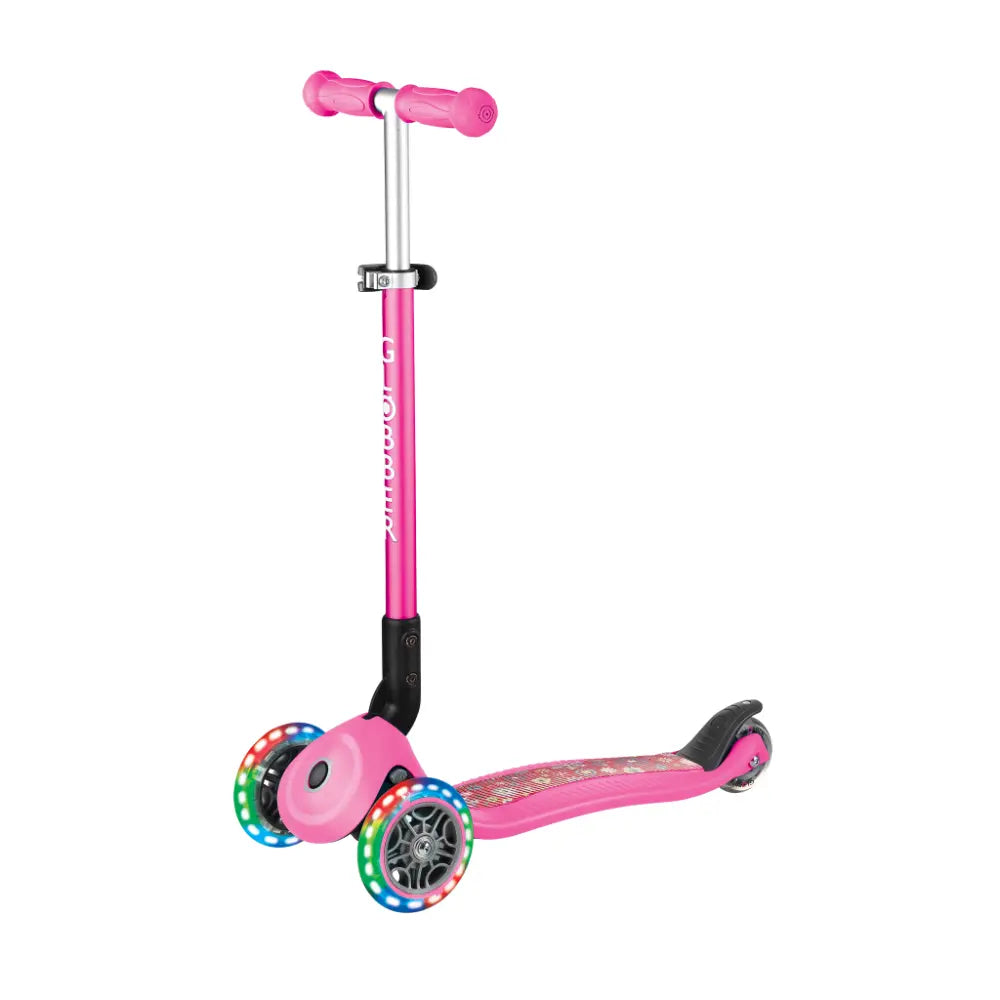 Globber Primo Foldable Lights Fantasy Pink