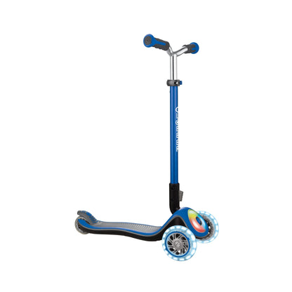 Globber Elite Prime Lights Scooter Ride-On Navy Blue