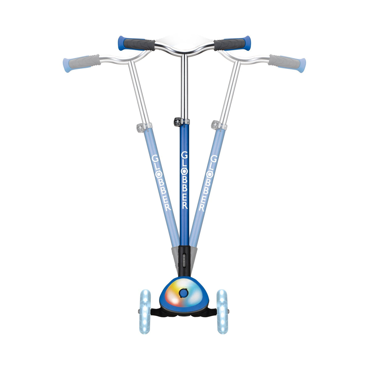 Globber Elite Prime Lights Scooter Ride-On Navy Blue