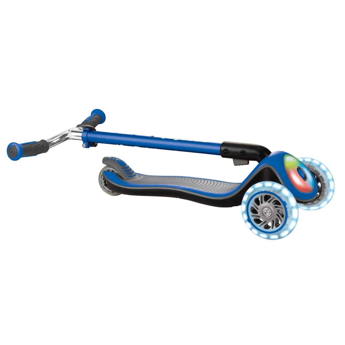 Globber Elite Prime Lights Scooter Ride-On Navy Blue