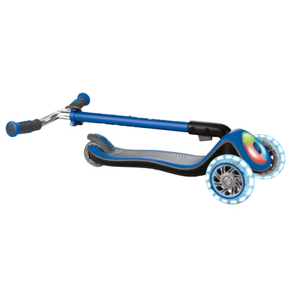 Globber Elite Prime Lights Scooter Ride-On Navy Blue