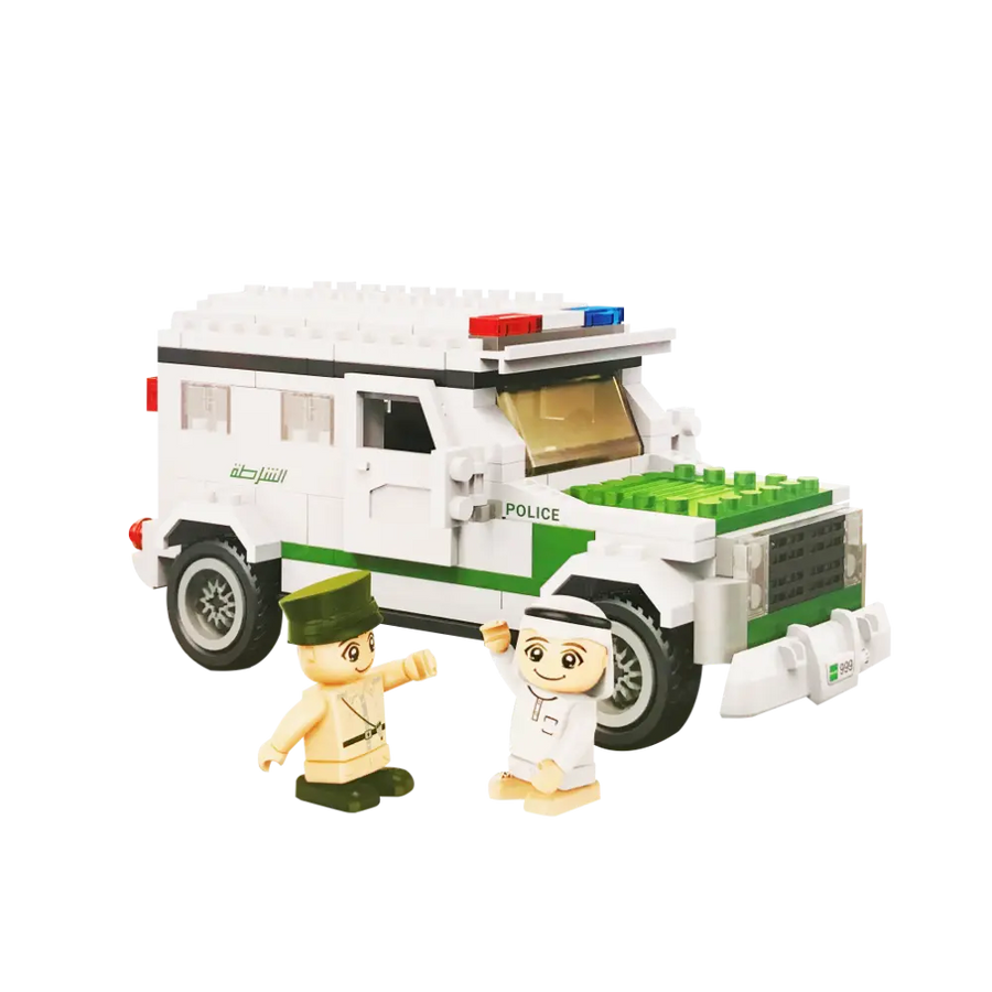 Banbao Arabic Police Car 230-Piece UAE