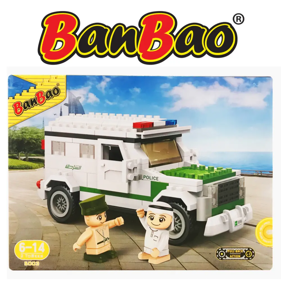 Banbao Arabic Police Car 230-Piece UAE