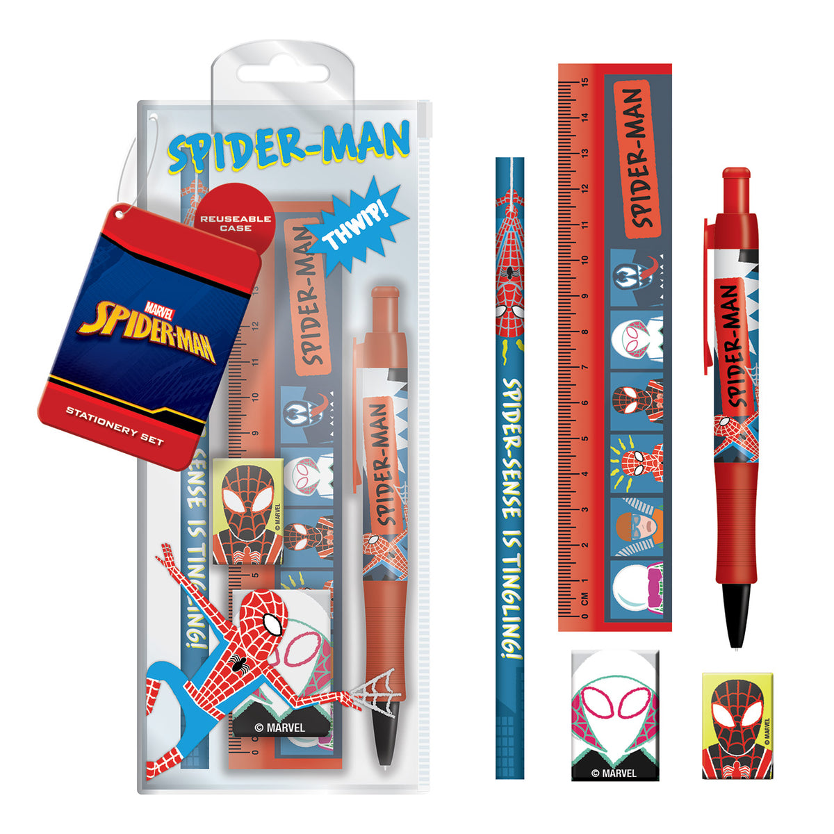 Marvel Spider-Man  Inspired Creative Sketch & Stationery Set for Kids