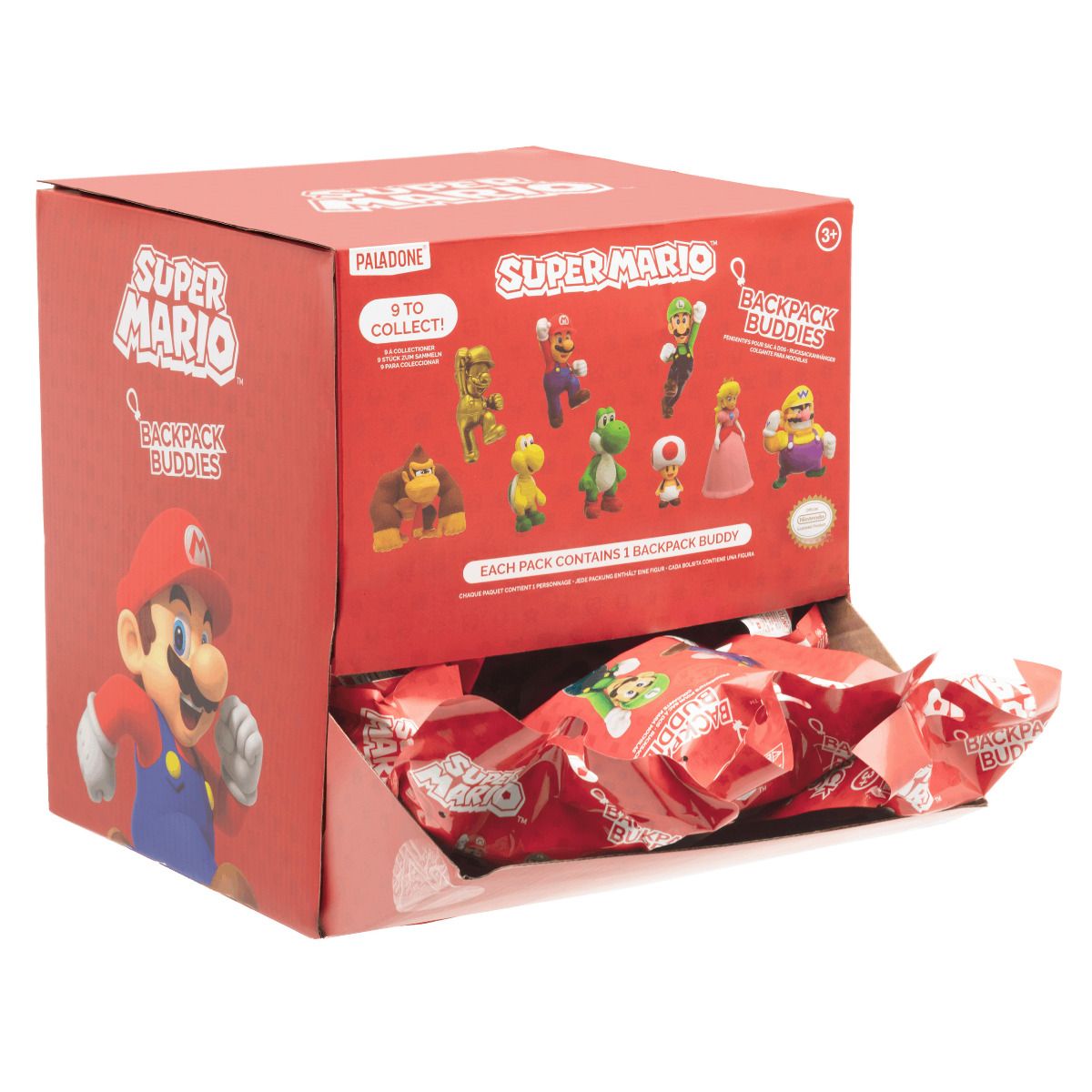Super Mario Backpack Buddies Mystery Keychain – Assorted Characters, Sold Per Piece