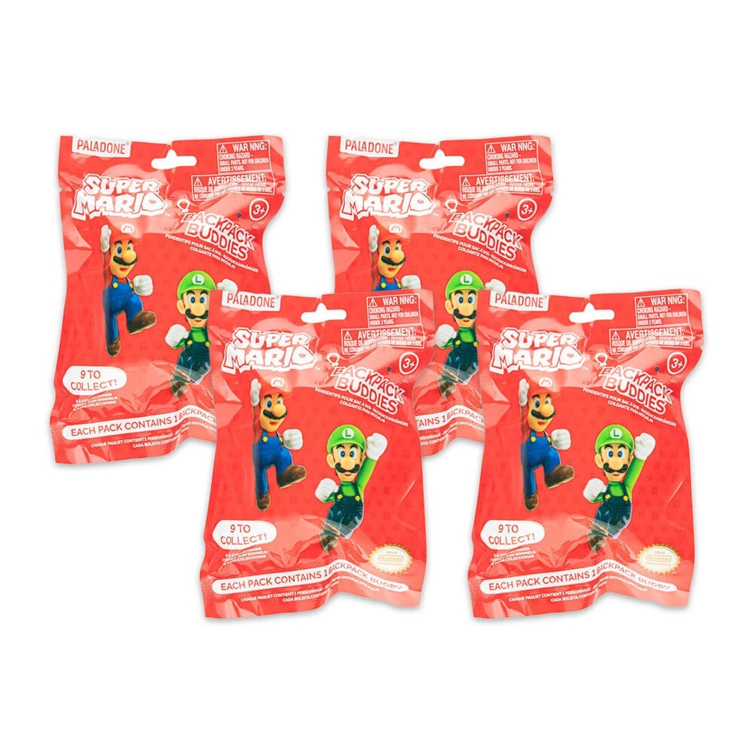 Super Mario Backpack Buddies Mystery Keychain – Assorted Characters, Sold Per Piece
