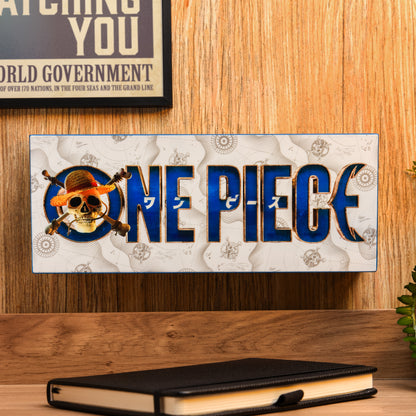 One Piece Logo LED Light 30cm Decorative Gaming & Anime Room Light
