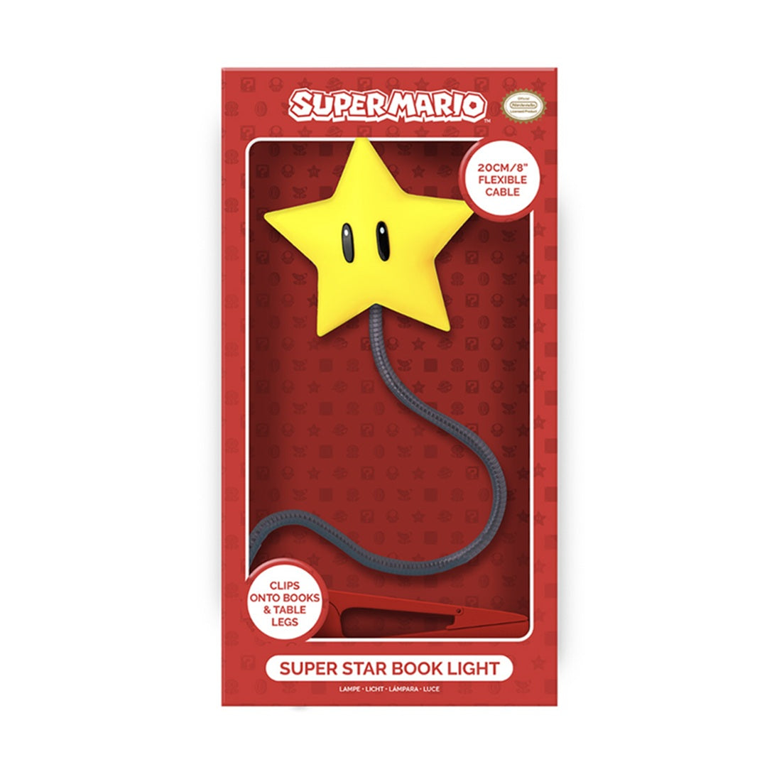Super Mario Super Star Clip-On LED Reading Book Light