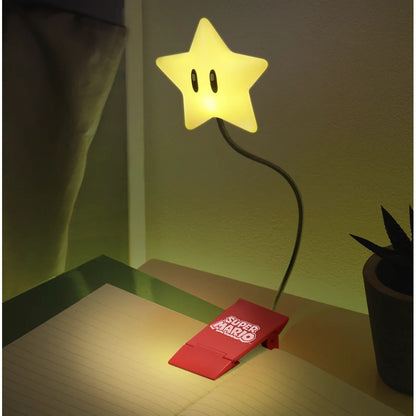 Super Mario Super Star Clip-On LED Reading Book Light