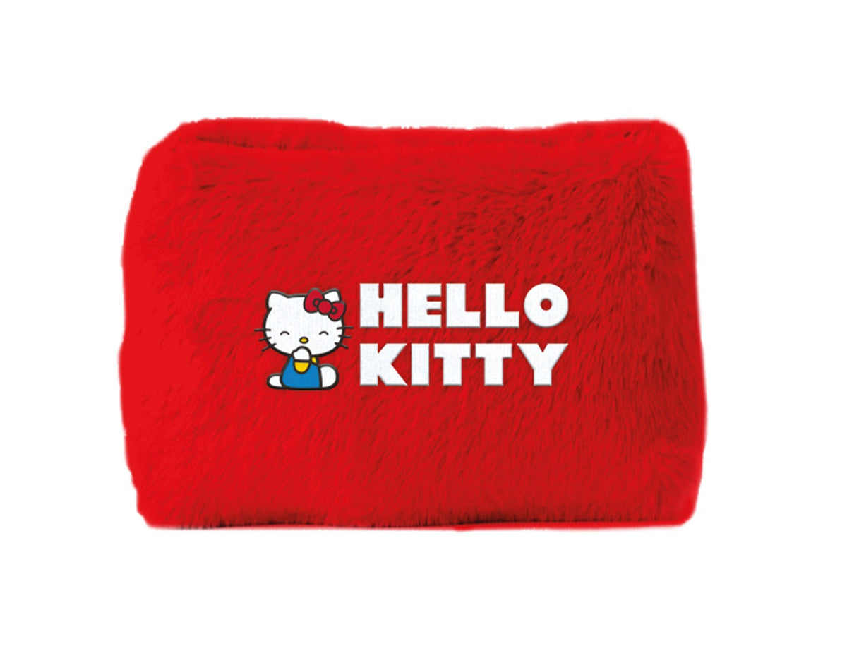 Hello Kitty Character Plush Pencil Case with Zip Closure