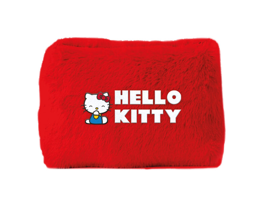 Hello Kitty Character Plush Pencil Case with Zip Closure