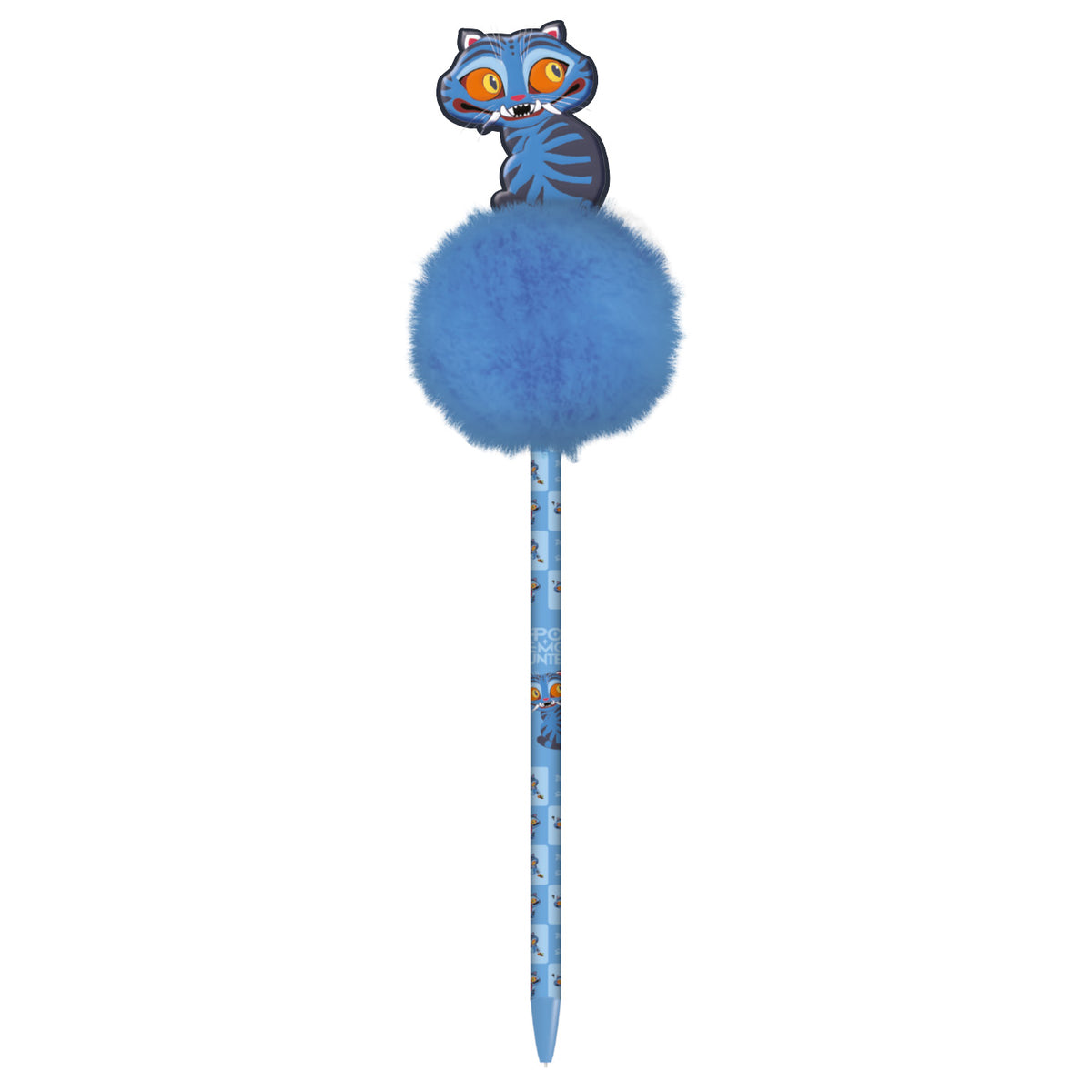 K-POP Demon Hunters Blue Ink Pom Pom Pen - Derpy Design