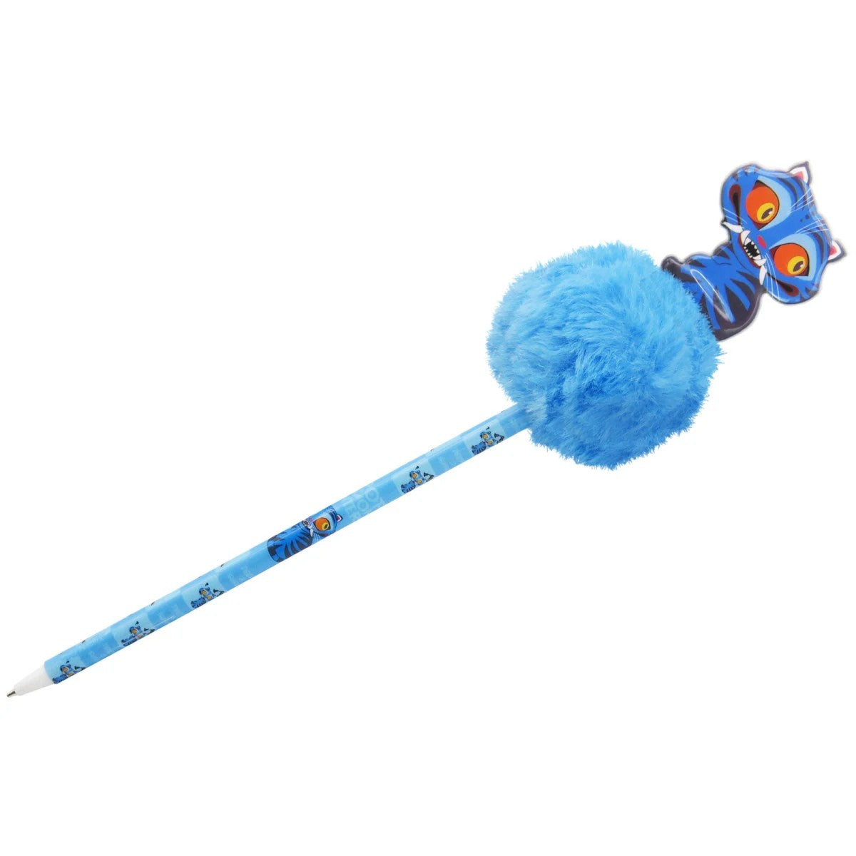 K-POP Demon Hunters Blue Ink Pom Pom Pen - Derpy Design