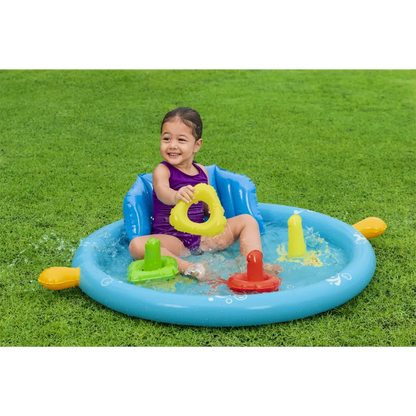Bestway Lil' SeaShapes Inflatable Baby Pool 1.12 m x 89 cm x 76 cm