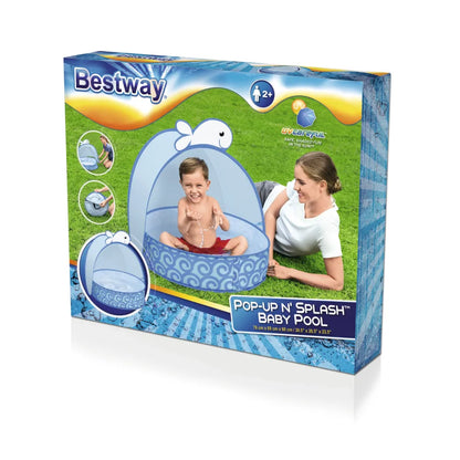 Bestway Pop-Up n' Splash Shaded Baby Pool 78 cm x 68 cm x 60 cm