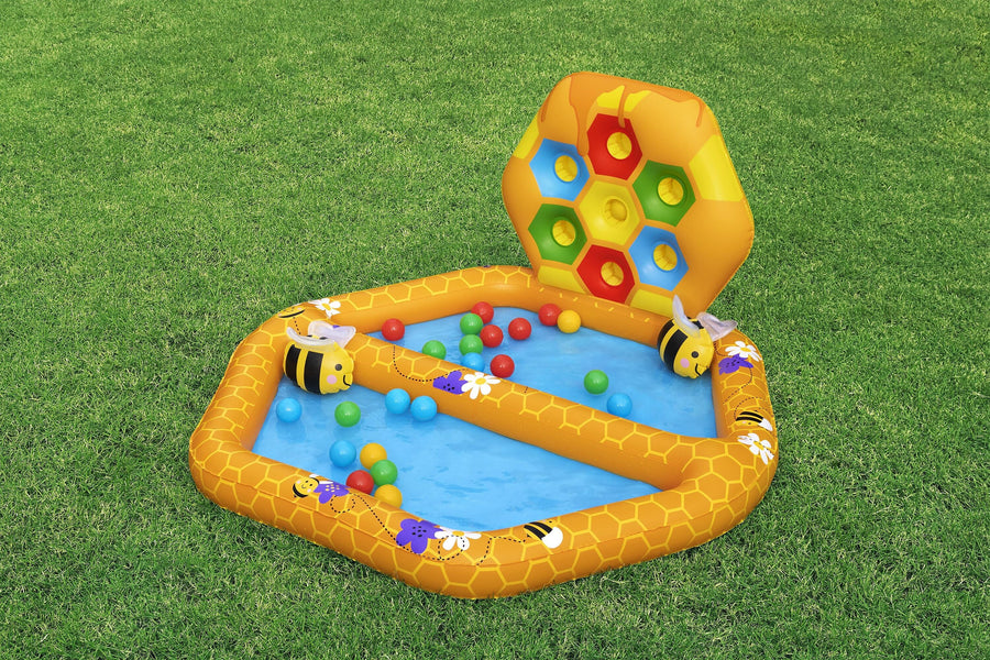 Bestway Lil Beehive Pool & Ball Pit 127x119 cm 2-in-1 Toddler Water & Ball Play