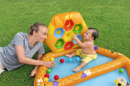 Bestway Lil Beehive Pool & Ball Pit 127x119 cm 2-in-1 Toddler Water & Ball Play