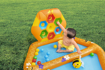 Bestway Lil Beehive Pool & Ball Pit 127x119 cm 2-in-1 Toddler Water & Ball Play