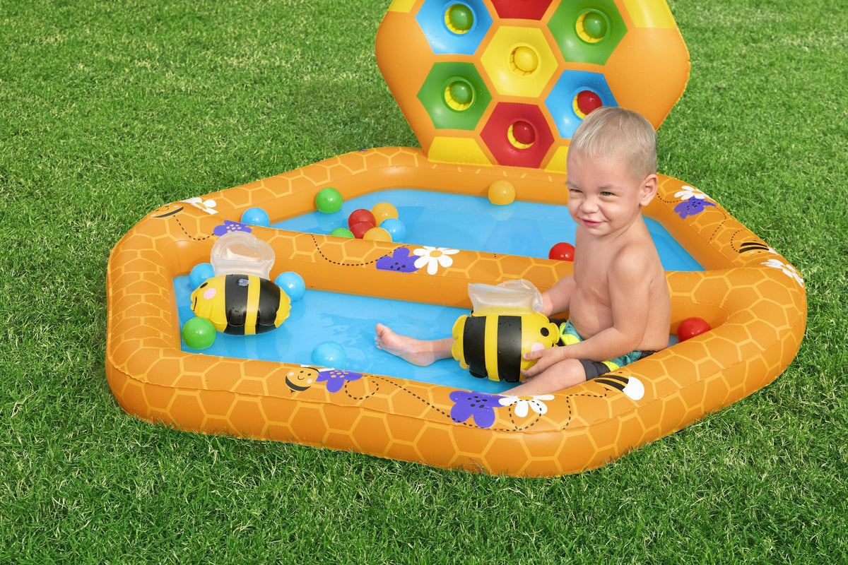 Bestway Lil Beehive Pool & Ball Pit 127x119 cm 2-in-1 Toddler Water & Ball Play