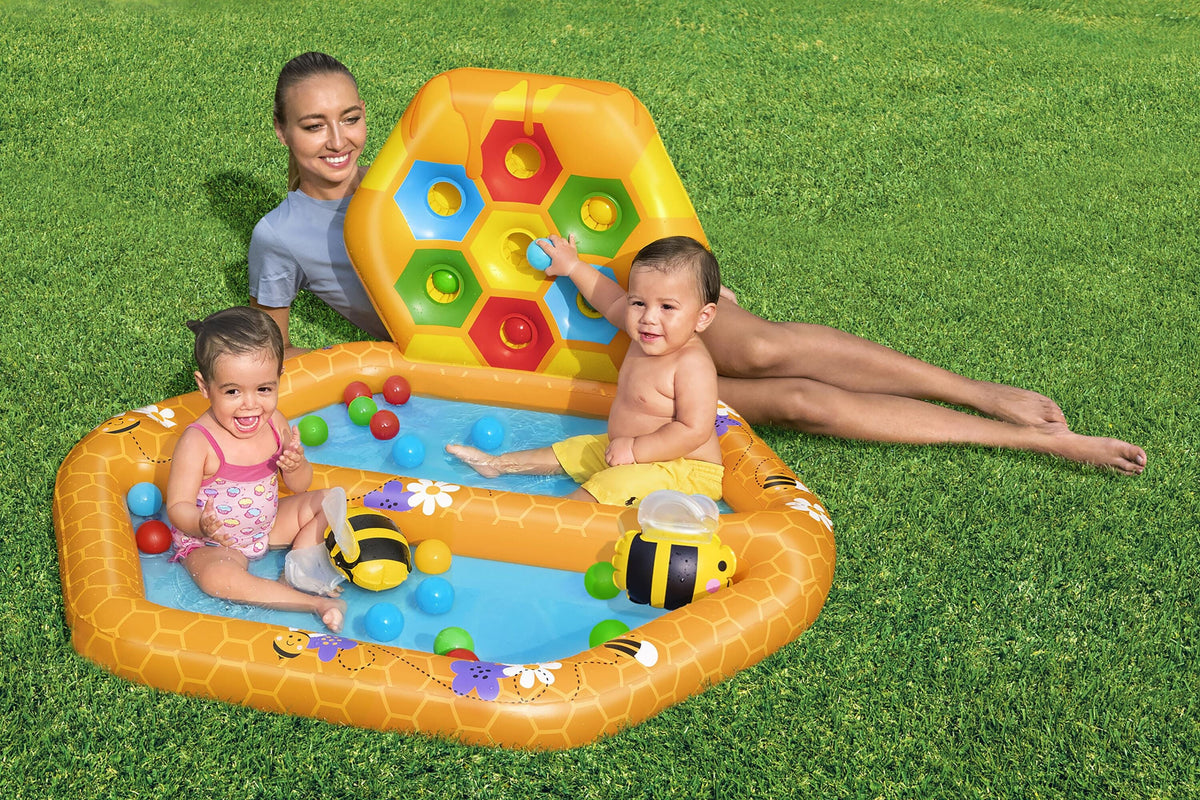 Bestway Lil Beehive Pool & Ball Pit 127x119 cm 2-in-1 Toddler Water & Ball Play
