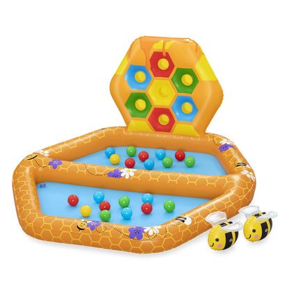Bestway Lil Beehive Pool & Ball Pit 127x119 cm 2-in-1 Toddler Water & Ball Play