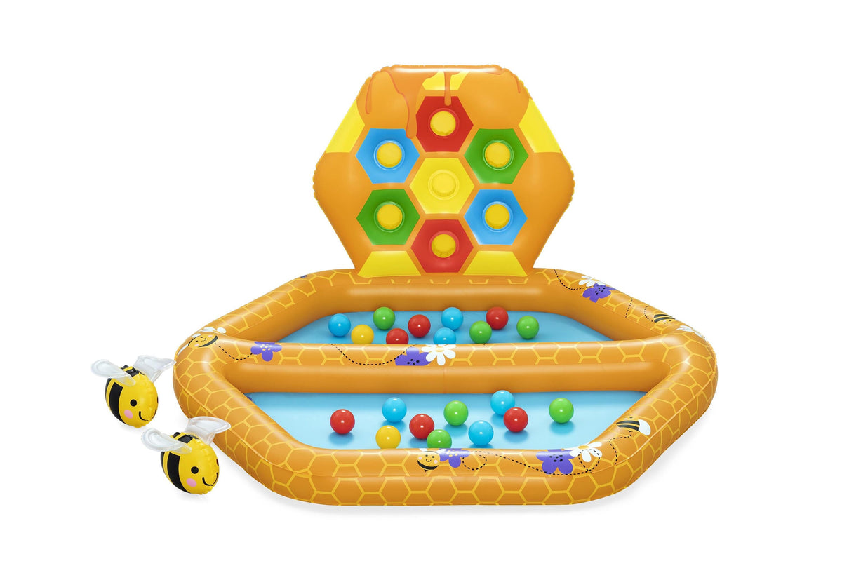 Bestway Lil Beehive Pool & Ball Pit 127x119 cm 2-in-1 Toddler Water & Ball Play