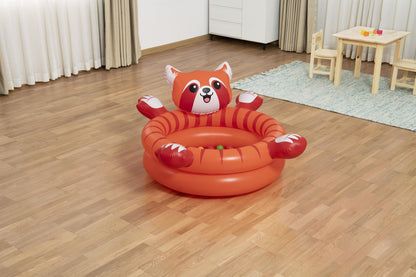 Bestway Playful Red Panda Ball Pit Inflatable Kids Toy with 50 Play Balls