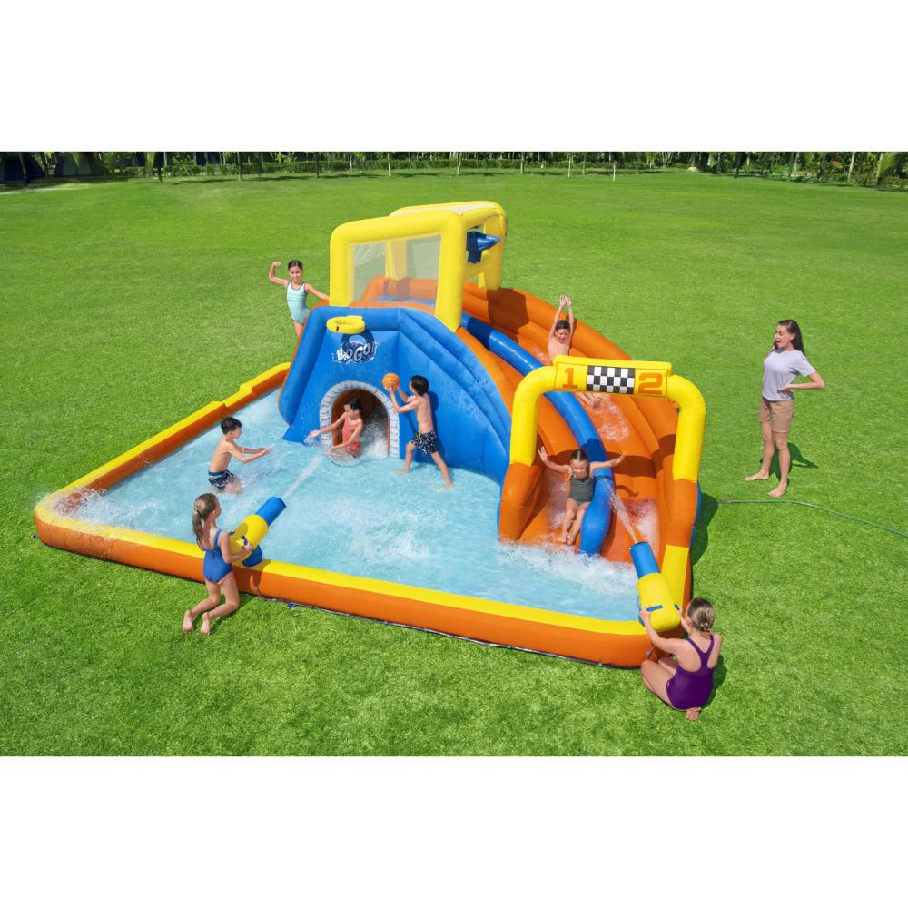 Bestway Waterpark Speed Mega Inflatable Slides for kids 551x502x265cm