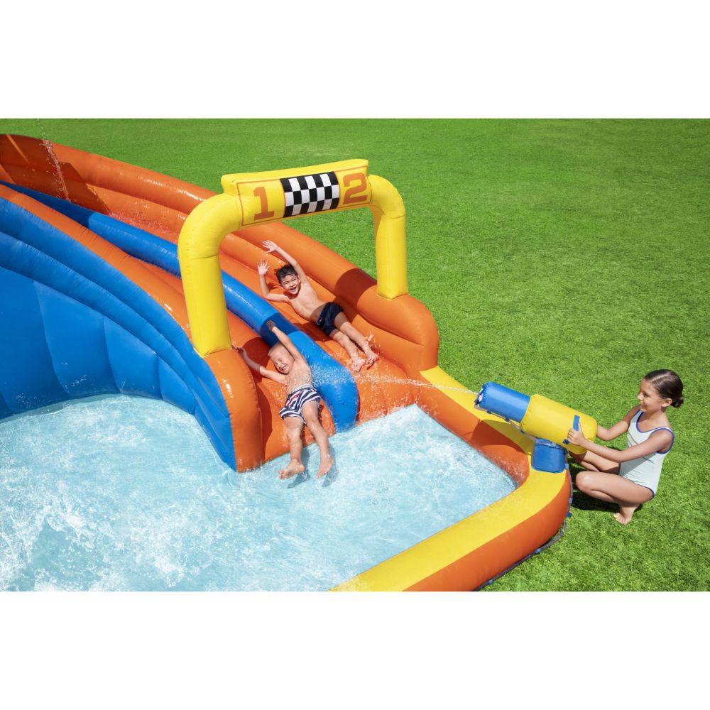 Bestway Waterpark Speed Mega Inflatable Slides for kids 551x502x265cm