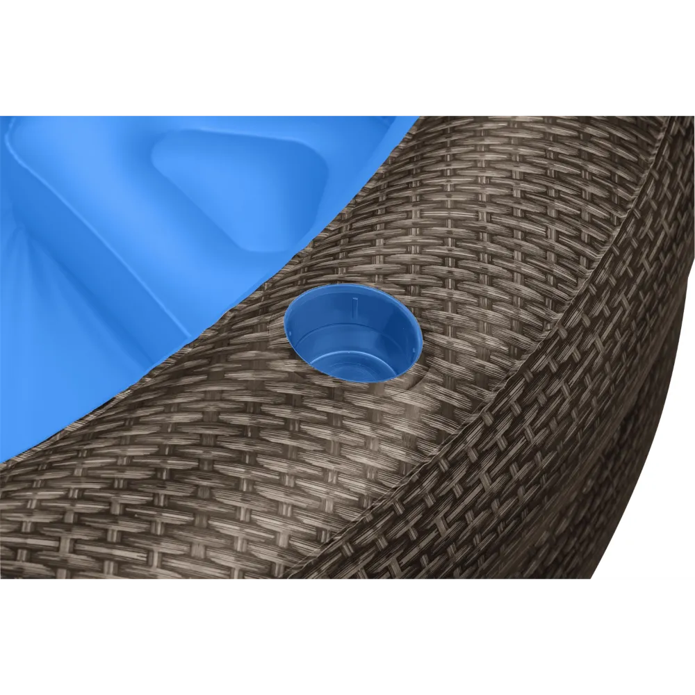 Bestway TruPrint Wicker 2.31 Inflatable Family Pool