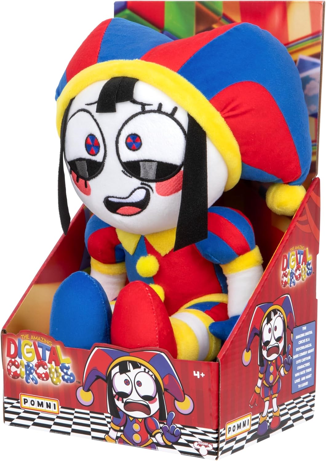 Amazing Digital Circus Pomni Large Plush Toy Soft Huggable Character Doll for Kids & Collectors