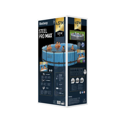 Bestway Steel Pro MAX LED Above Ground Pool Set - 457x107cm