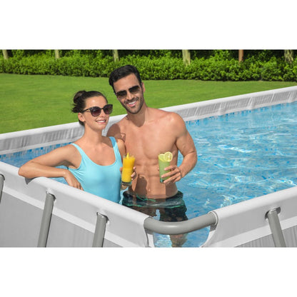 Bestway Power Steel Rectangular Above Ground Pool Set - 640x274x132cm