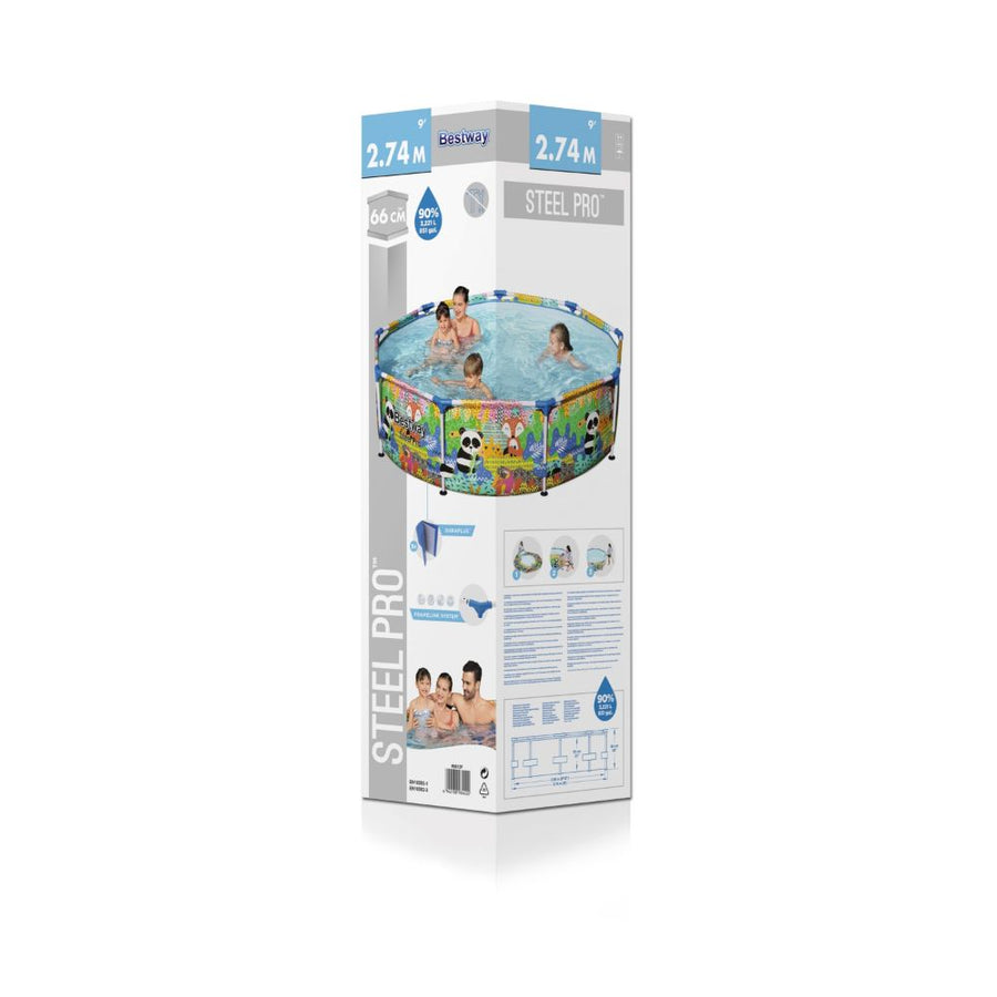 Bestway Steel Pro Round Above Ground Pool - 274x66cm
