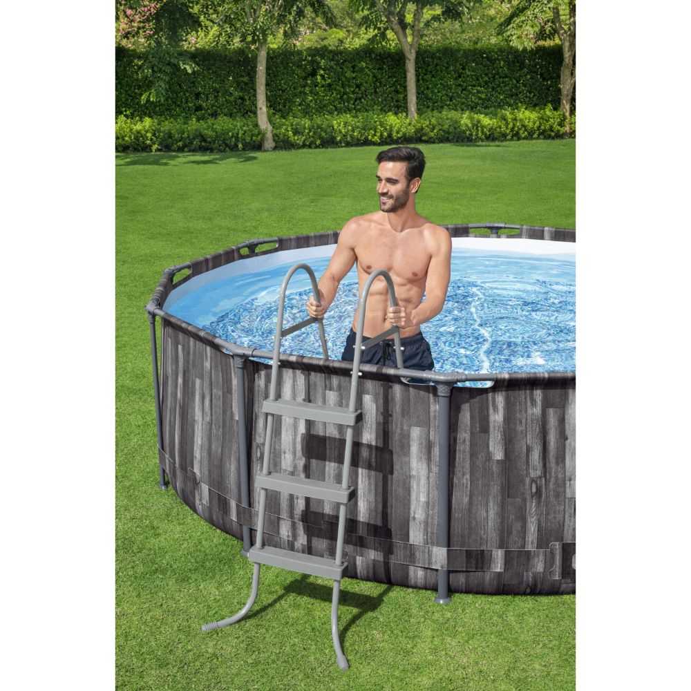 Bestway Steel Pro MAX Black Round Above Ground Pool Set - 366x100cm