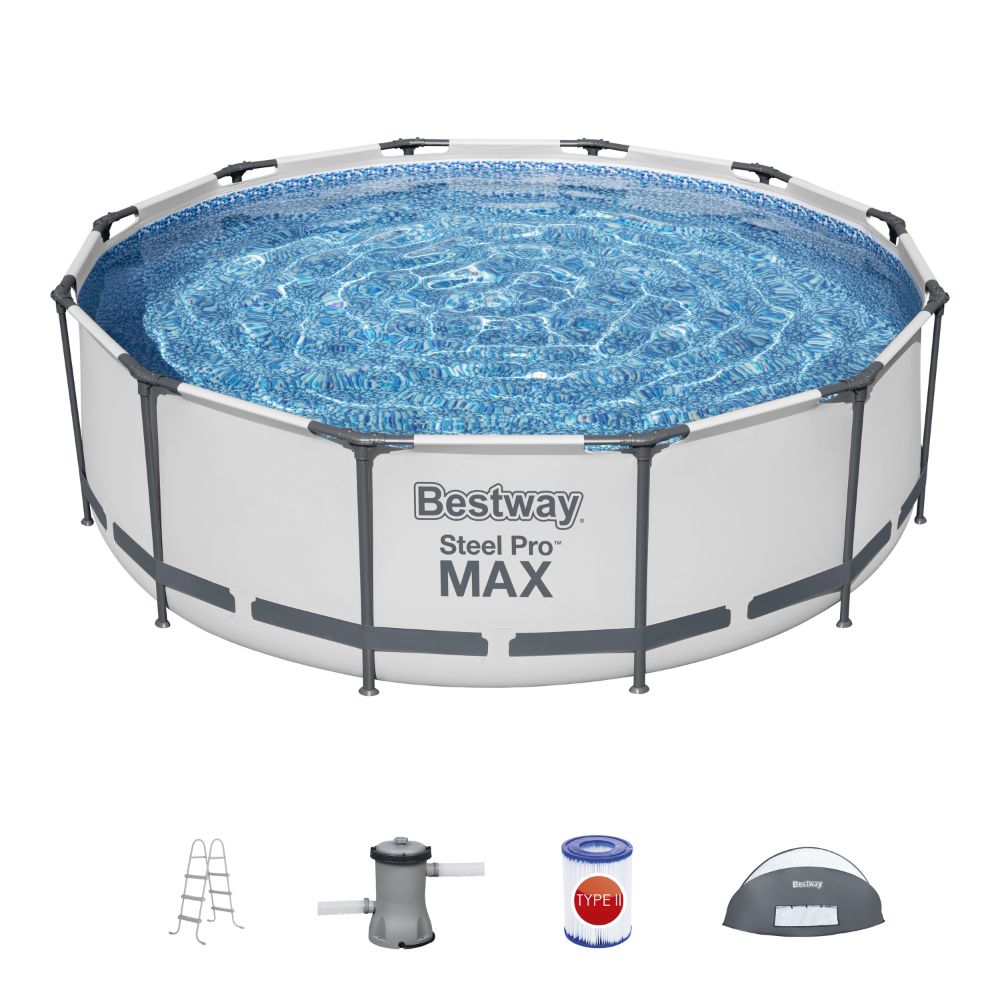 Bestway Steel Pro MAX Above Ground Pool Set with Enclosure - 366x100cm
