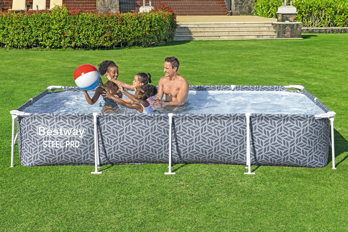 Bestway Steel Pro Rectangular Frame Pool - 366x201x66cm