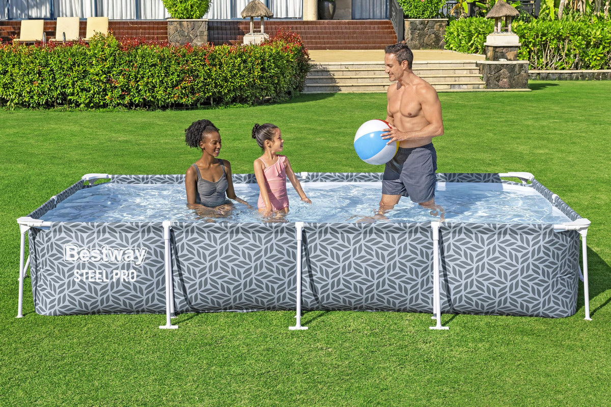 Bestway Steel Pro Rectangular Frame Pool - 366x201x66cm