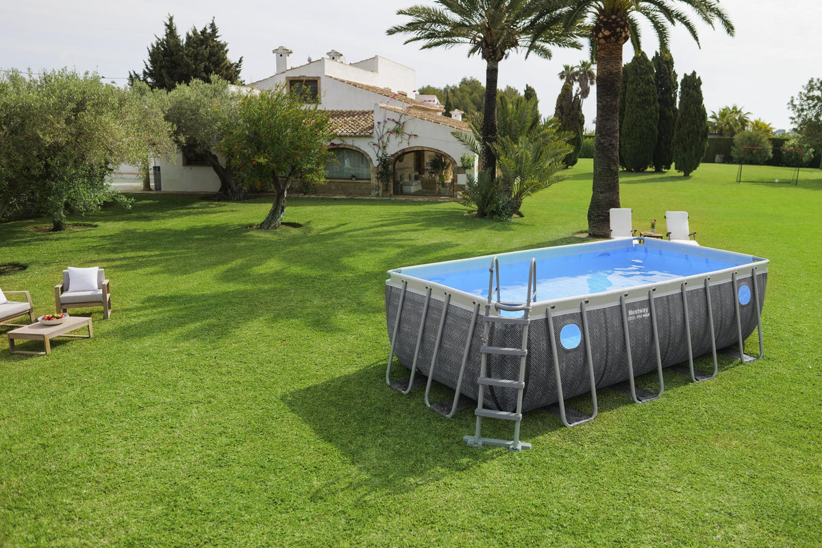 Bestway Power Steel Rectangular Above Ground Pool Set - 488x244x122cm
