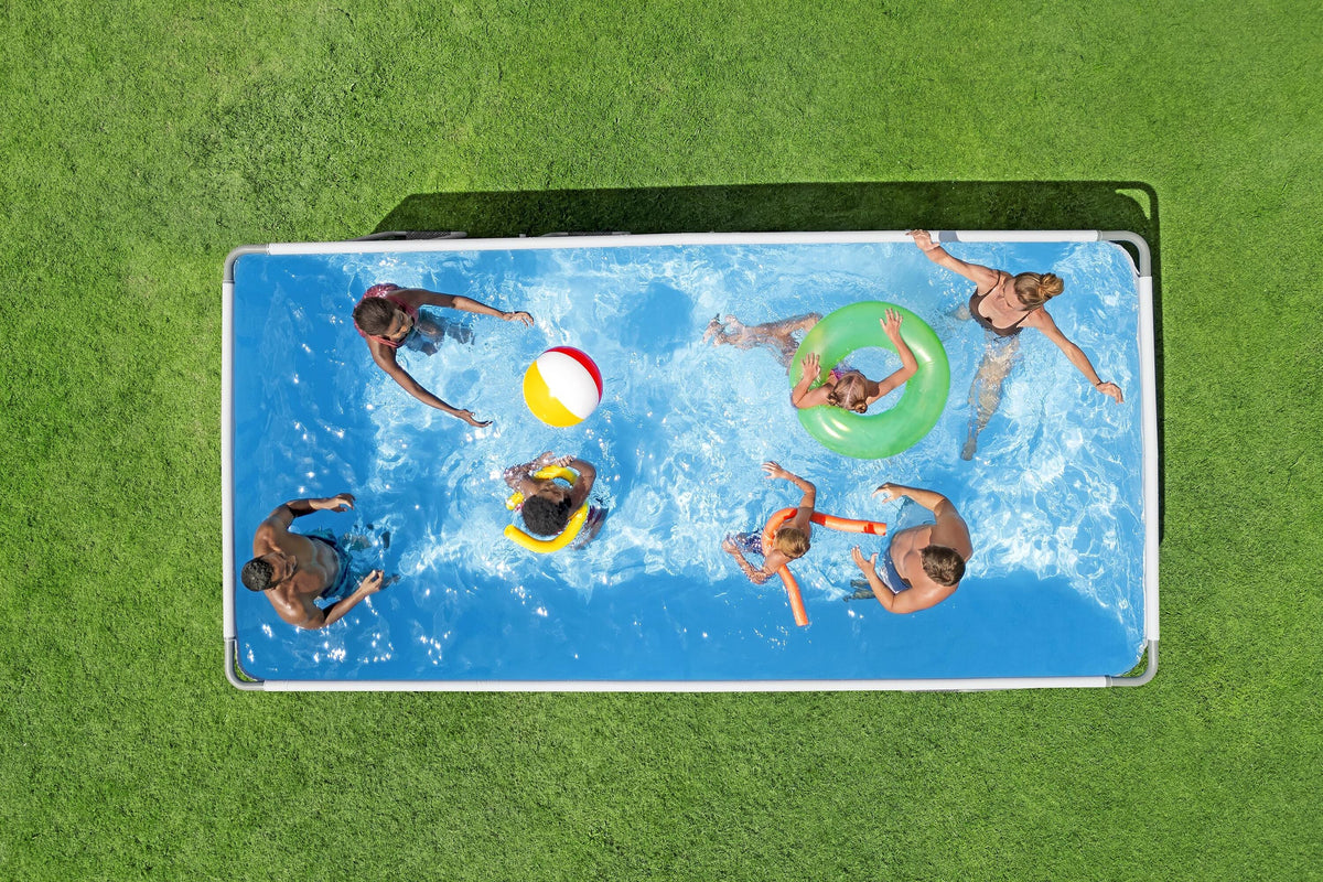Bestway Power Steel Rectangular Above Ground Pool Set - 488x244x122cm