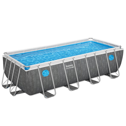 Bestway Power Steel Rectangular Above Ground Pool Set - 488x244x122cm